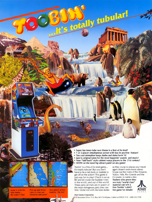 Toobin' (rev 1) Arcade ROM ISO Featured Video Game ROMs